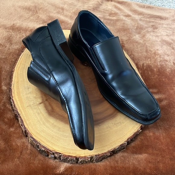 Joseph Abboud Moc Toe Dress Loafers Black size 10